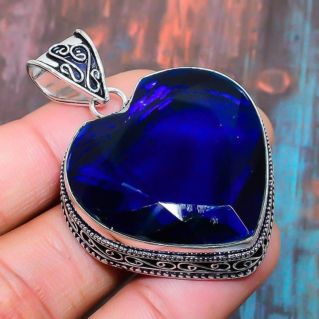 Copperie Anhänger, Blautopas, 925 Silber, Blau, Damen - Bild 1