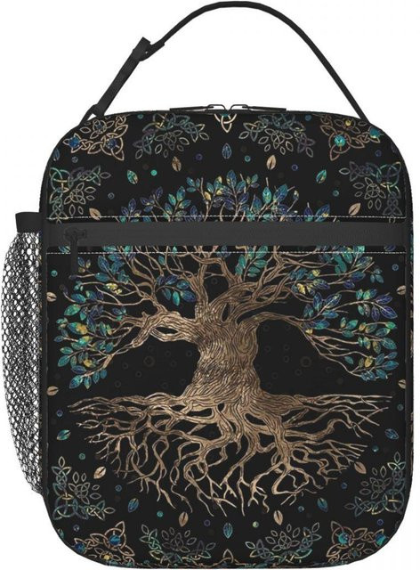 Isolierte Lunchtasche Verzauberter Baum des Lebens von Fancy Style Studio in Schwarz für Damen und Kinder - Bild 1