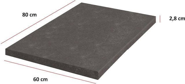 Küchen Arbeitsplatte Bianca Grey Rose in Metallic Brown aus Laminat, Breite: 80 cm, Tiefe: 60 cm, Höhe: 2,8 cm - Bild 1