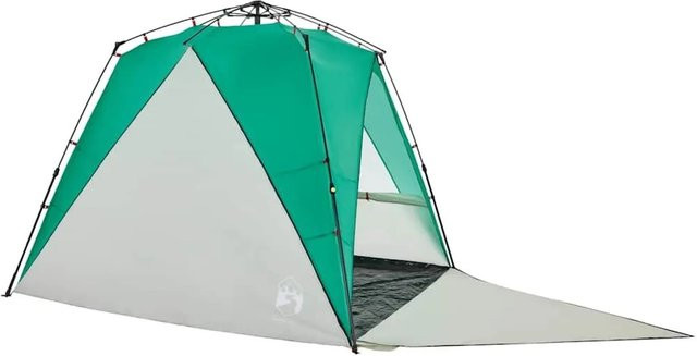 vidaXL Strandzelt für 4 Personen in Seegrün mit Quick Release System und wasserdichtem Polyester-Material - Bild 1