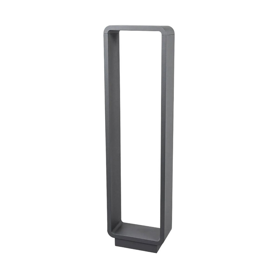 Lucande LED Außenleuchte Ninon Pollerleuchte aus Aluminium in Schwarz, IP54 spritzwassergeschützt - Bild 2