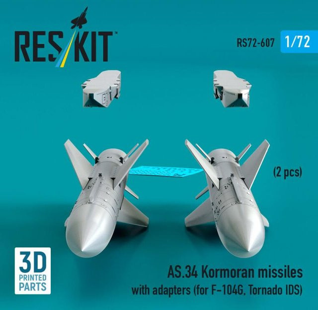ResKit Models AS.34 Kormoran missiles with adapters, 2-teiliges Set - Bild 1