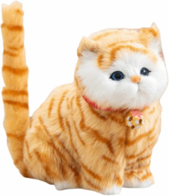 Linyi toy Simulationskatzen-Stofftier, interaktives Kuscheltier, mit Geräusch, ab 6 Jahren - Bild 1
