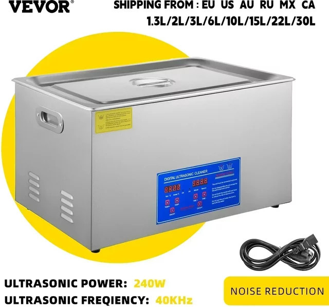 VEVOR Ultraschallreiniger aus Edelstahl in Silber für den Haushalt - Bild 1