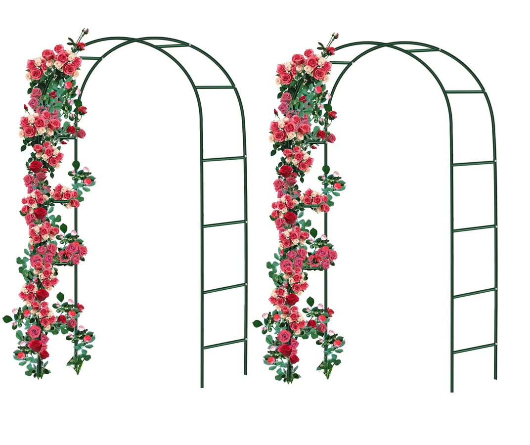 Forever Speed Rosenbogen Metall Pergola Rankhilfe Rankgitter Torbogen, H x B x T: 240 x 140 x 38 cm - Bild 1