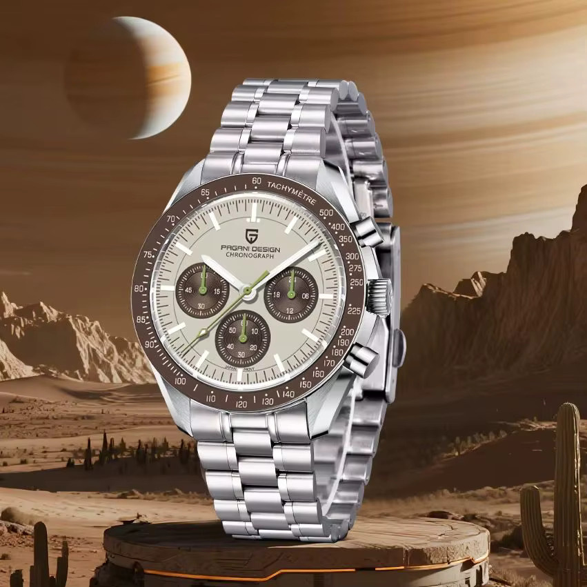 PAGANI DESIGN Chronograph, Quarz, Edelstahl, Saphirglas, Herren - Bild 4