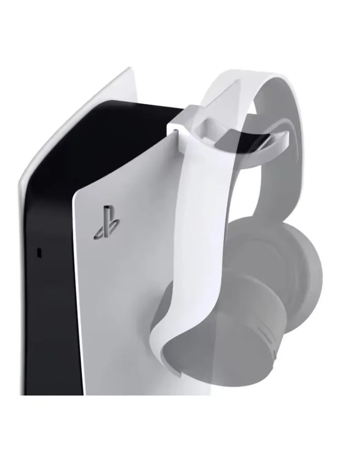 Universal Kopfhörer Ständer aus Kunststoff in Weiß als Wandhalterung für Gaming Headsets - Bild 2