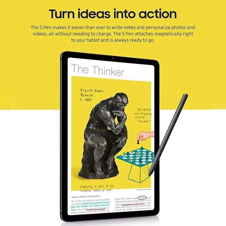 Samsung Stylus mit Radiergummi und Palm Rejection für Galaxy Tab S6 Lite S7 S8 S9 Tablets, Schwarz, inklusive 3 Spitzen - Bild 5