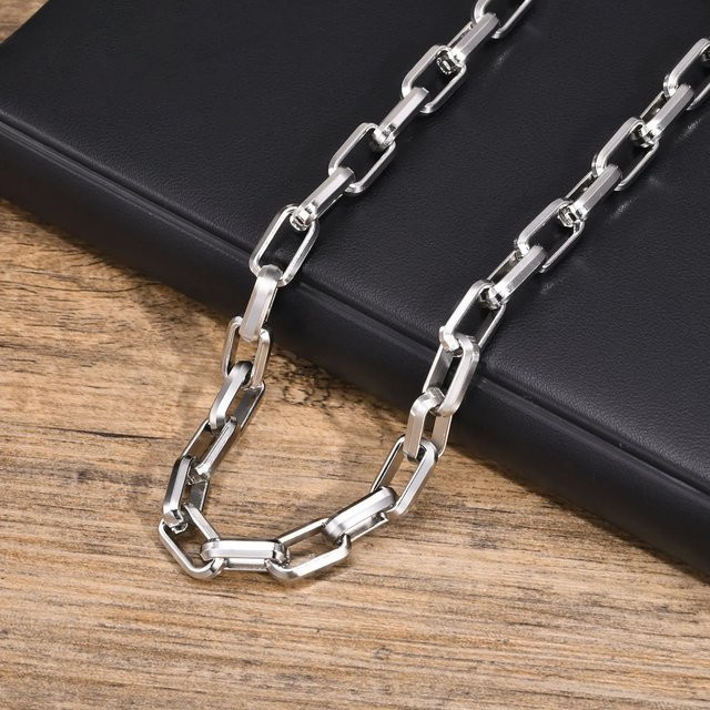 mprainbow Halskette Edelstahl, Silber, Herren - Bild 1