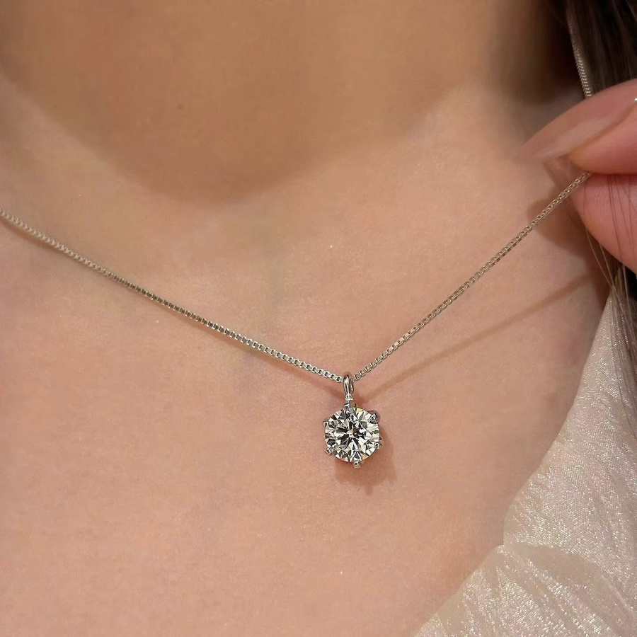 FANGSU Halskette, 925 Silber, Zirkonia, Damen - Bild 2