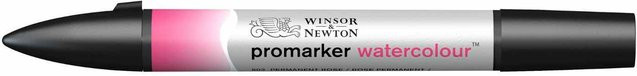 Winsor & Newton Promarker Aquarellmarker mit Brush-Spitze in Permanent Rose (Pink) für Professionals - Bild 1