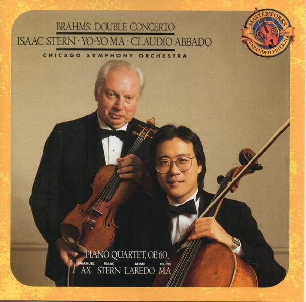 Johannes Brahms Doppelkonzert CD mit Isaac Stern und Yo-Yo Ma von CBS Masterworks - Bild 1