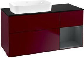V&B Waschtischunterschrank Finion in Blau Matt, B/T: 120 x 60 cm - Bild 1