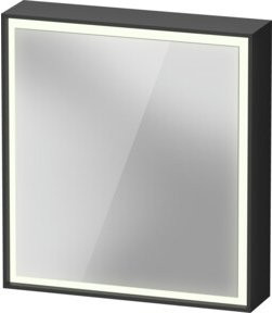 Duravit L-Cube Waschplatzbeleuchtung mit LED in Weiß und Graphit, Wandmontage, B/H/T: 65 x 70 x 15,5 cm - Bild 1