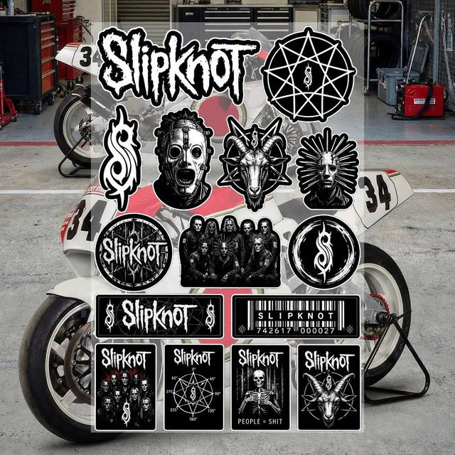 S-SL-iP-knot Ästhetische Graffiti-Aufkleber aus wasserfestem PVC in Multicolour für Motorrad, Skateboard, Auto und Helm - Bild 1