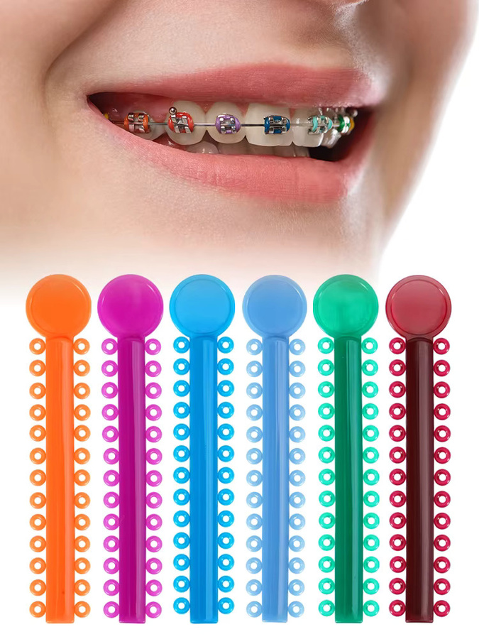 muduoban Kieferorthopädische Elastische Ligatur, 1040 Stück, Bunt, Unisex - Bild 5