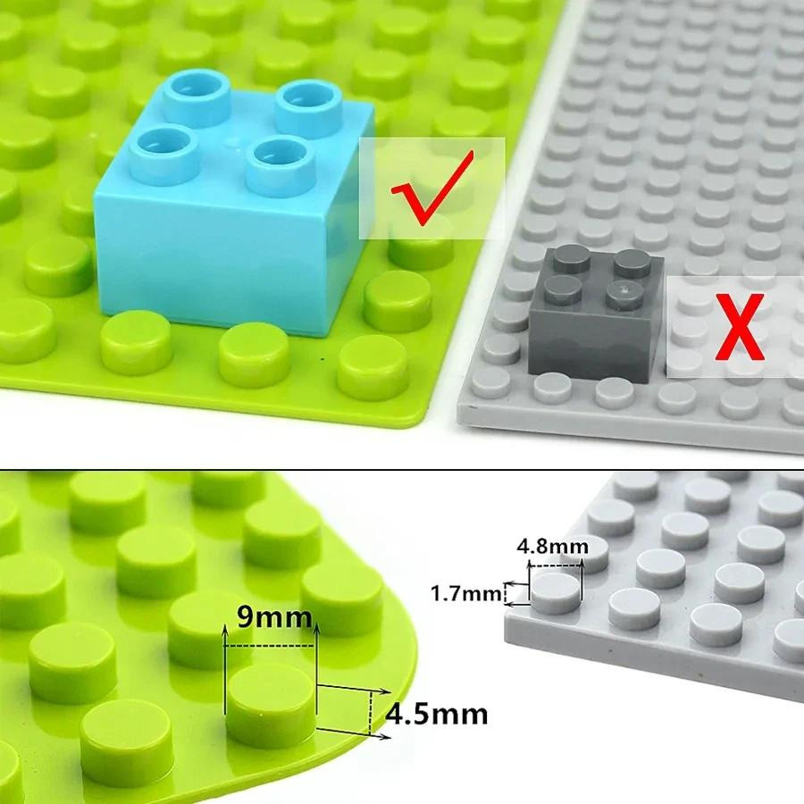 10-teiliges Set Bunte Bausteine 2x2 Punkt Große Größe Pädagogisch - Bild 2