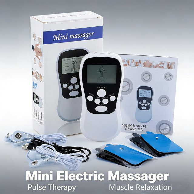 ShaxyMsc Mini-Elektromassagegerät, 8 Modi, 15 Stärken, TENS-Gerät - Bild 1