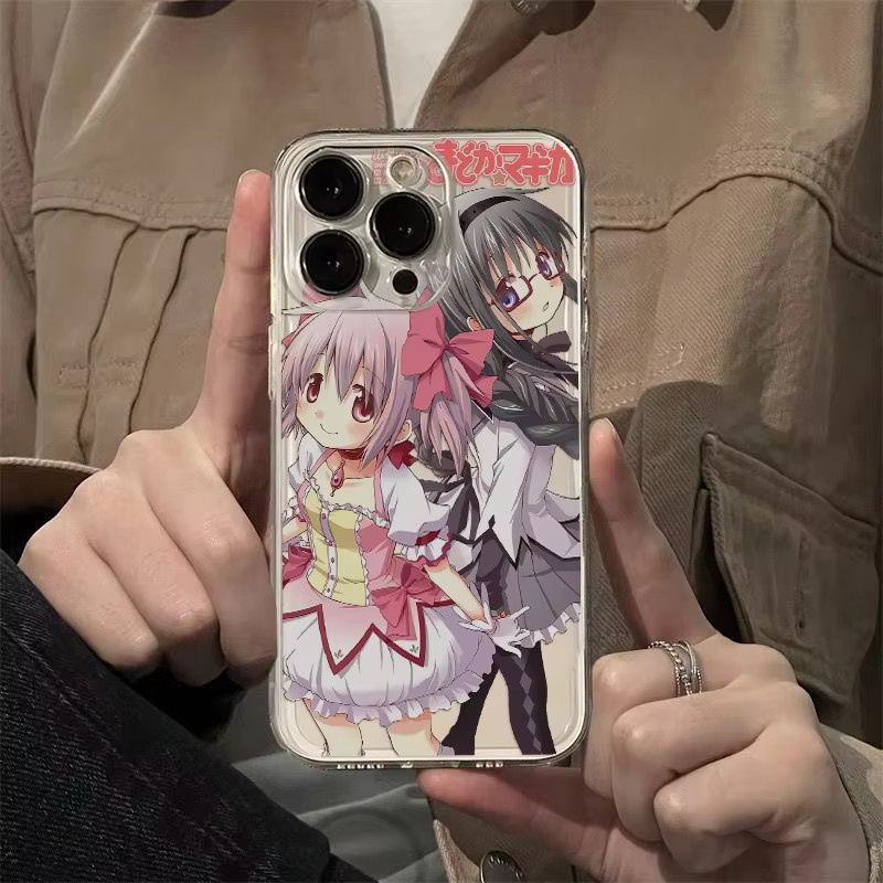 Etmakit Anime Handyhülle Puella Magi Madoka Magica für iPhone 17 Air 16e 15 14 13 12 11 Pro Max Plus mini SE Multicolor - Bild 4