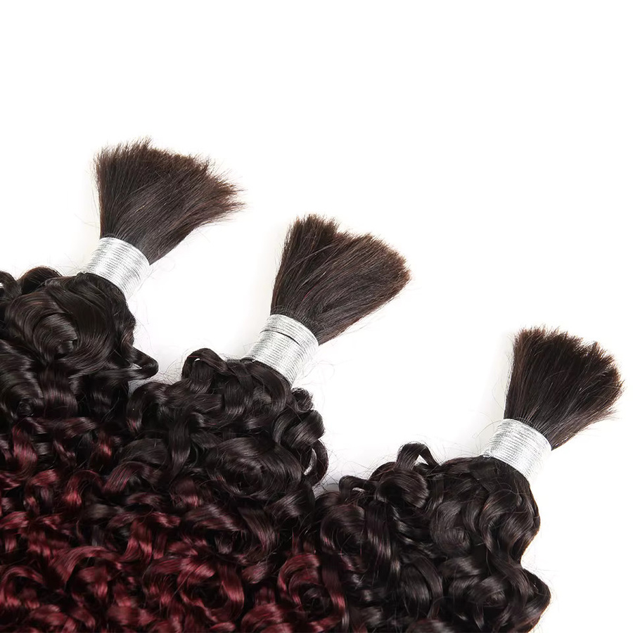 Sleek Remy Lockiges Haar Bundles, Ombre, Unisex - Bild 5