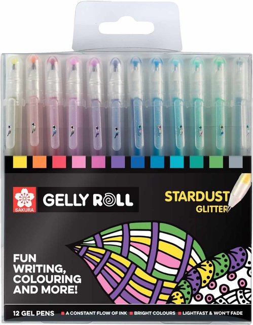 SAKURA Gelly Roll Stardust Glitter Gelstifte Set mit 12 Stück in Multicolour - Bild 1
