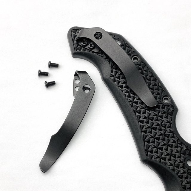 Sailor 29TLCC Rückenclip aus Titanlegierung für Messer als Taschenclip in Grau und Schwarz - Bild 1