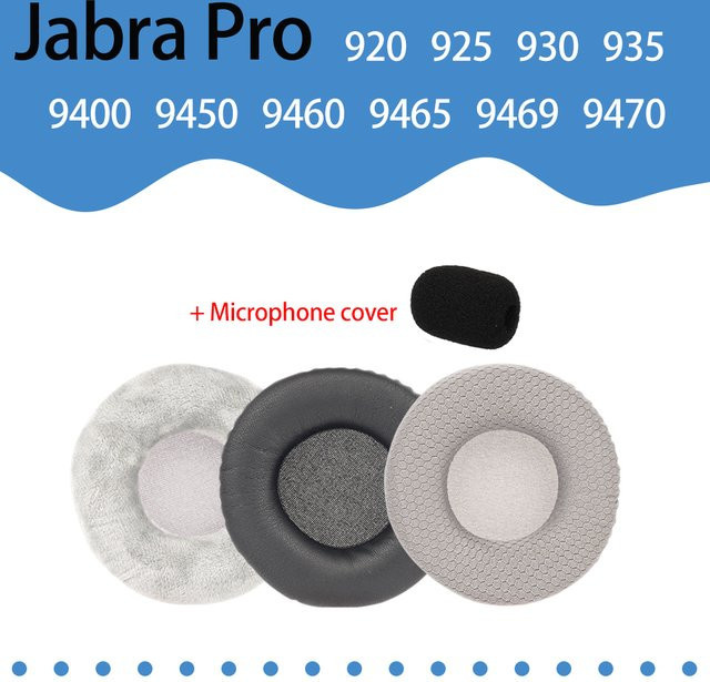 Jabra Ersatz-Ohrpolster in Rot für Pro 920 925 930 935 9400 9450 9460 9465 9469 9470 Kopfhörer - Bild 1