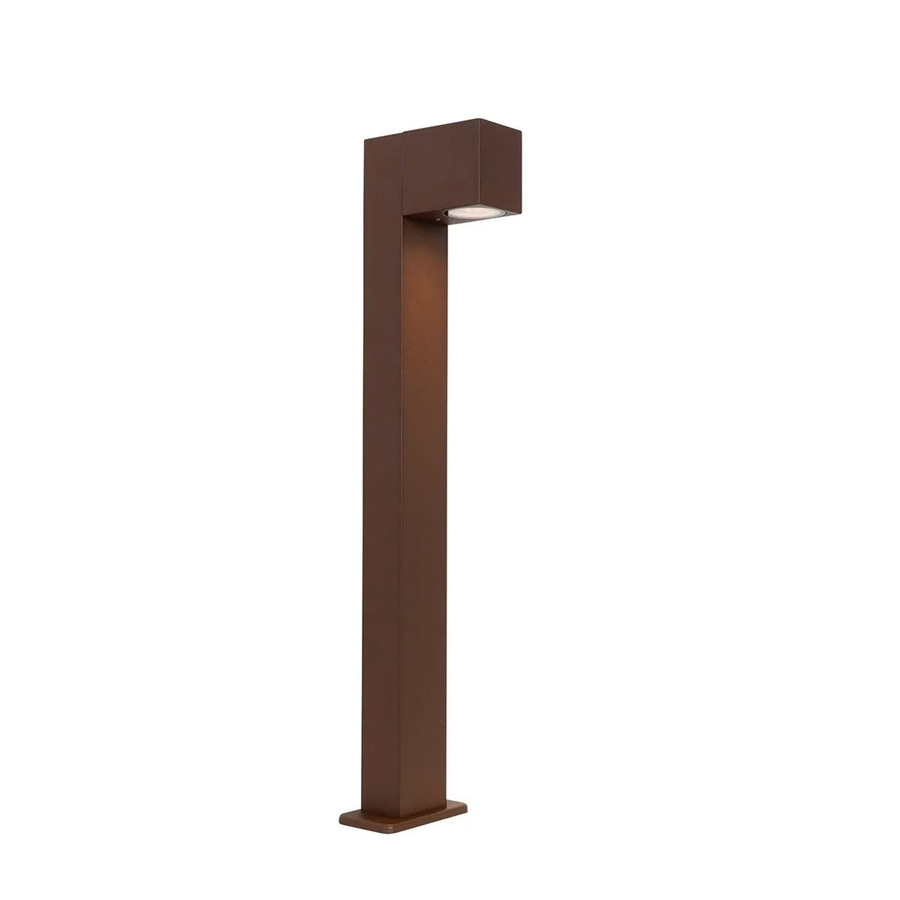 QAZQA Baleno Industrielle Stehende Außenlampe aus Aluminium in Rostbraun, Höhe: 65 cm, IP44 wetterfest für Garten und Außenbereich - Bild 2