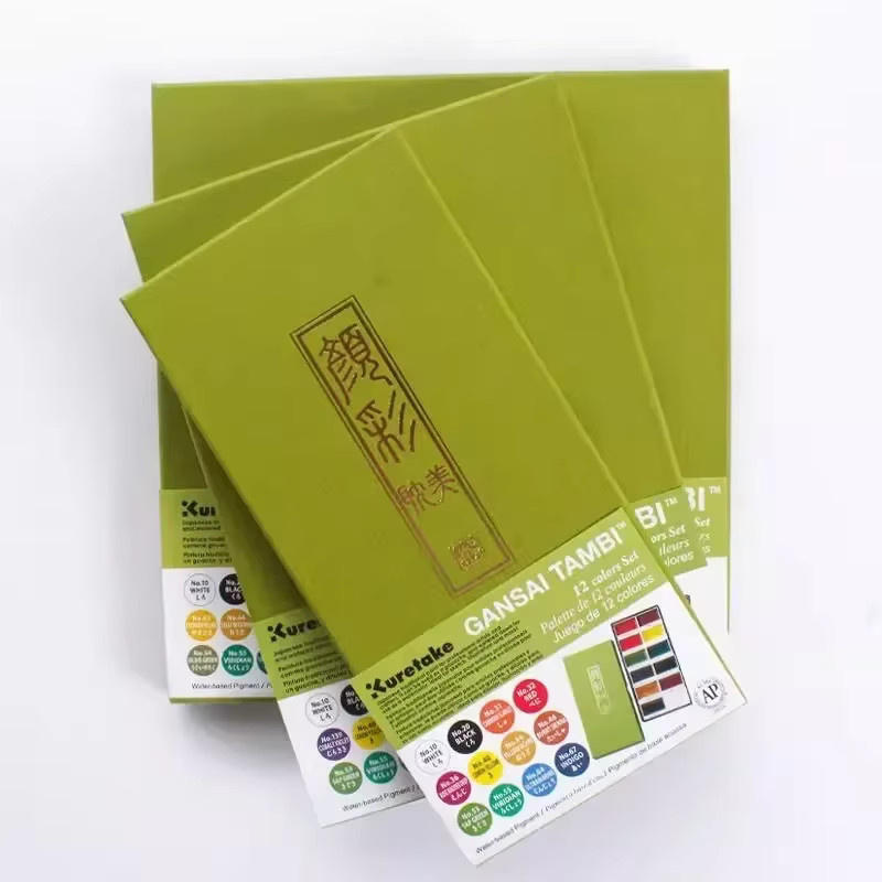 Kuretake Aquarellfarben-Set mit 36 handbemalten festen Farben in Multicolor - Bild 3
