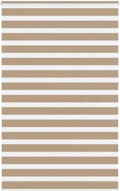 vidaXL Doppelrollo Day & Night Sandbraun aus Polyester B: 140 cm, H: 230 cm - Bild 1