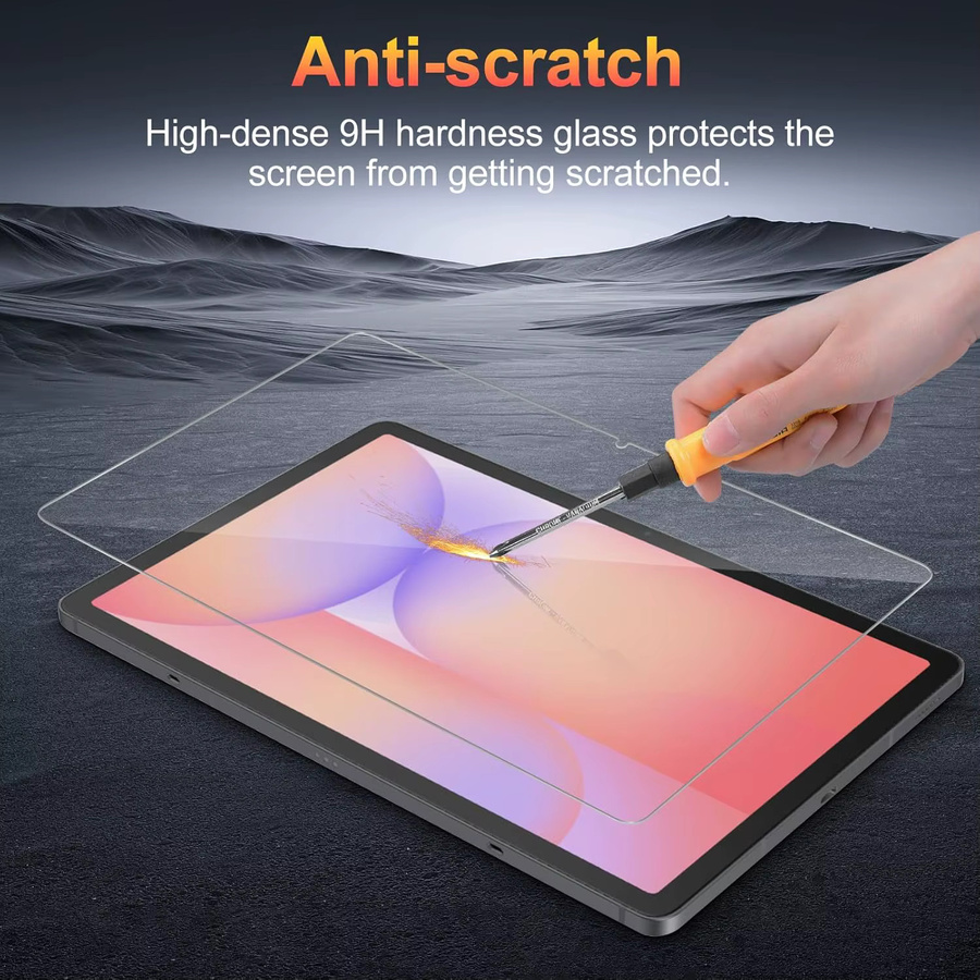 2er-Pack Displayschutzfolie aus gehärtetem Glas für Samsung Galaxy Tab S7 FE, S8, S9, S10, S11, S6 Lite, A8, A9, S9 FE Plus und Ultra in Transparent - Bild 3