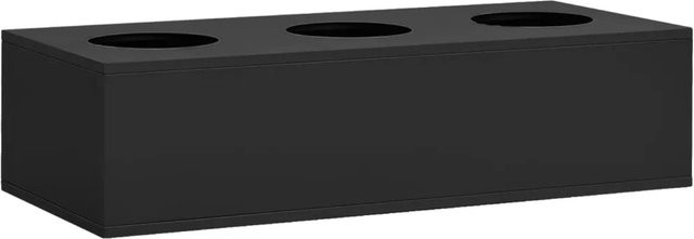 vidaXL Büroschrank aus Stahl mit Pflanzkasten und Türen in Anthrazit, B/T/H: 90 x 40 x 125 cm - Bild 1