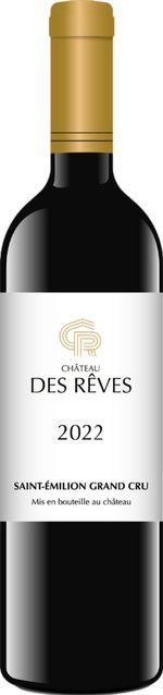 Château des Rêves Saint-Émilion Grand Cru Rotwein, Merlot, 2022, Frankreich, trocken, 0,75 l - Bild 1