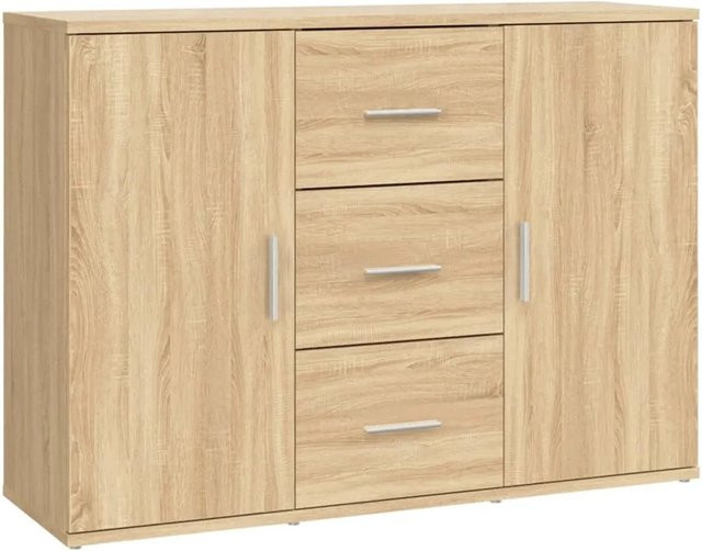 vidaXL Sideboard Sonoma-Eiche in Braun aus Holzwerkstoff, B/T/H: 91 x 29,5 x 65 cm - Bild 1