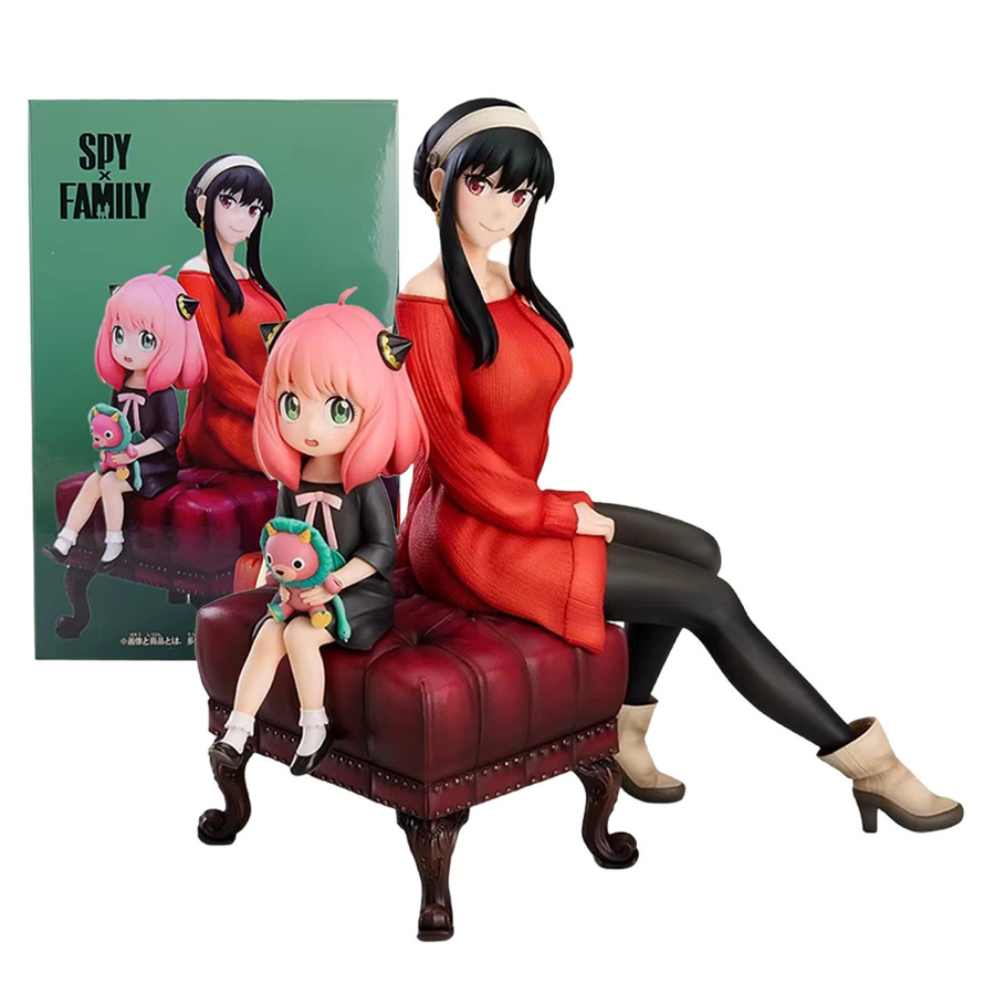 Bandai Spy Family Anime Figur Anya Yor Forger aus PVC, Multicolor, Höhe: 15 cm - Bild 2
