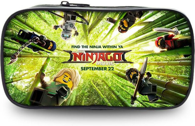 SolaceStone Ninjago Federmäppchen für die Schule in Blau und Multicolour aus Textil und Kunststoff - Bild 1