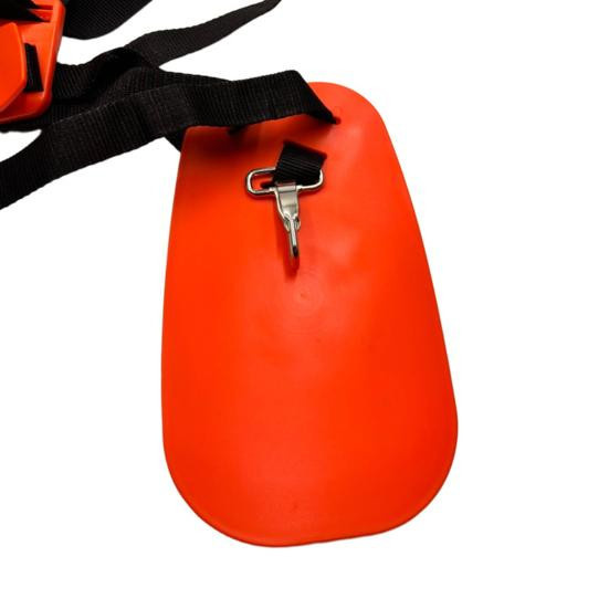 Corefit Universal-Trimmergurt aus Nylon, verstellbarer gepolsterter Doppel-Schultergurt für Freischneider in Schwarz - Bild 7