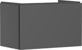 Hansgrohe Waschtischunterschrank Xilesa E mit 1 Schublade, schiefergrau matt, B: 78 cm, T: 47 cm - Bild 1