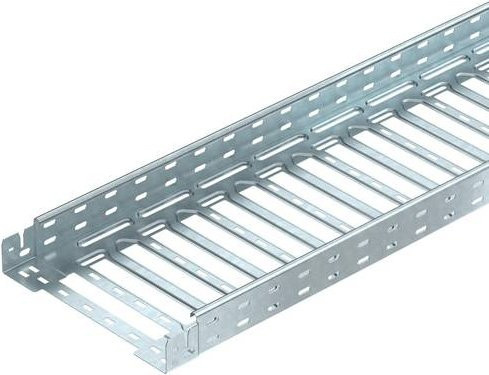 OBO Bettermann Kabelrinne 6059025, Farbe: Silber, B/H/L: 30,0 x 6,0 x 300,0 cm - Bild 1