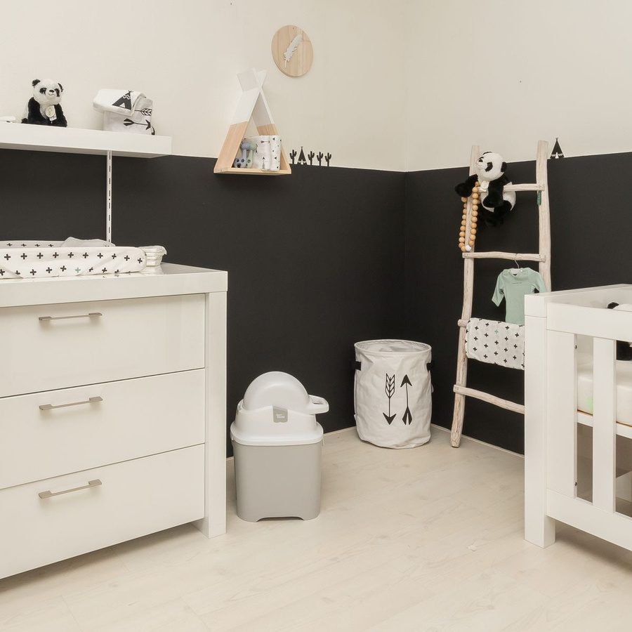 Diaper Champ Windeleimer ONE in Silber mit Geruchsfilter und Flip-Lid - Bild 5