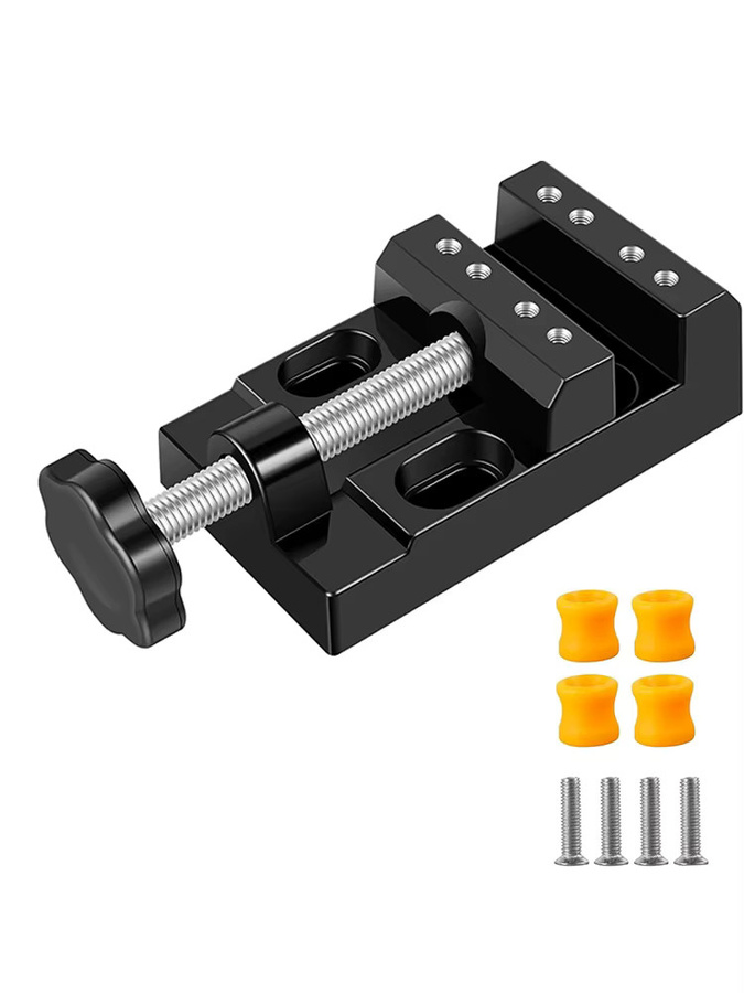 AMR Mini-Universal-Flachklemme mit paralleler Tischzange für Uhrenreparatur, Skulptur und Handwerk, 1 Stück - Bild 6