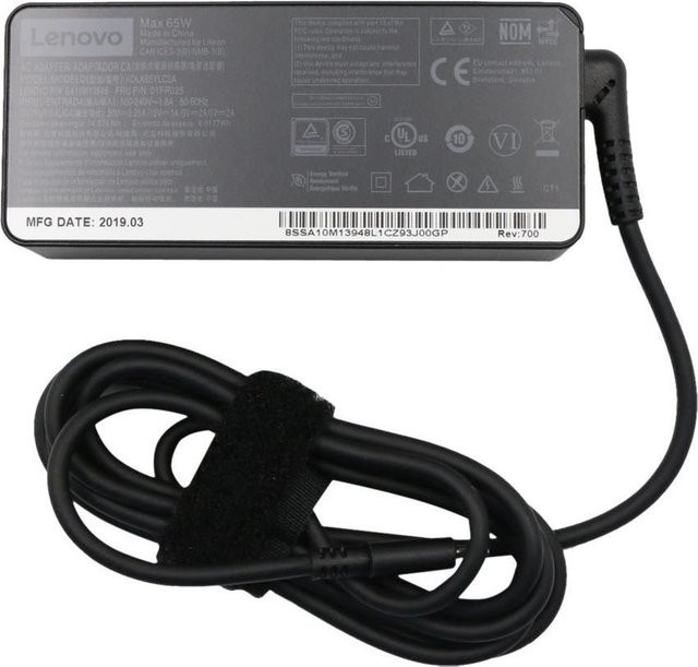 Lenovo 65W Standard AC Adapter USB Type-C Netzteil in Schwarz für ThinkPad E14 Gen 2, E15 Gen 2, L14 Gen 1, L15 Gen 1, X1 Carbon Gen 8 und X13 Gen 1 - Bild 1