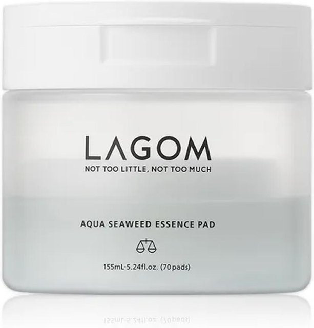 LAGOM Aqua Seaweed Essence Pad, 155 ml, mit Algen, für empfindliche Haut - Bild 1