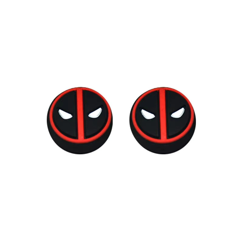 Disney Spider-Man und Deadpool Thumb Grip Caps für PlayStation PS5 PS4 und Xbox Serie in Schwarz - Bild 1