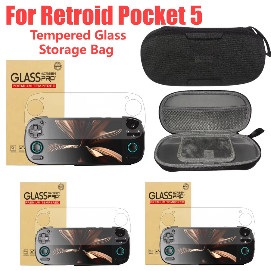 APWIKOGER Schutzset für Retroid Pocket 5 mit gehärteter Glas Displayschutzfolie und Aufbewahrungstasche - Bild 6
