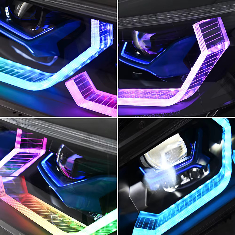 COOLCMP Paar Projektorlinsen HID Xenon Emark Scheinwerfer-Einheit für BMW 3er Serie E90 E91 2005-2012 - Bild 3