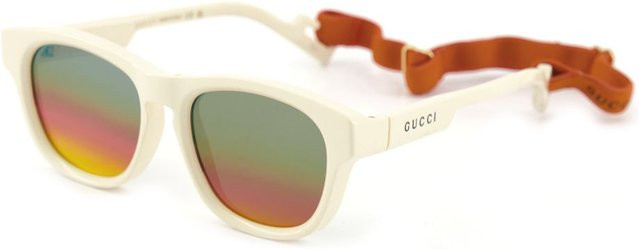 Gucci GG1237SA Sonnenbrille, Quadratisch, Vollrand, Kunststoff, Unisex, White, Multicolour - Bild 1
