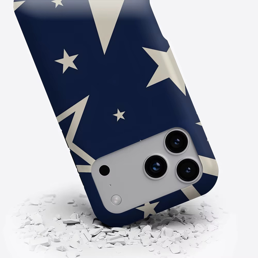 Potdemiel Navy Star Handyhülle mit Magnetfunktion für iPhone 17 16 15 14 13 Pro Max Plus, Double-Layer Tough Case, Blau - Bild 3