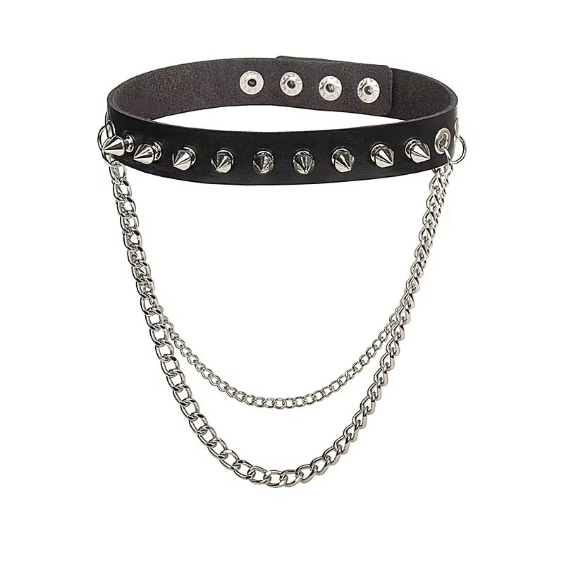 YUMEI Halskette, Choker, Silber, Unisex - Bild 3