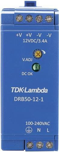 TDK-Lambda DRB50-12-1 Hutschienen-Netzteil DIN-Rail 12 V/DC 4.2A 50.4W Blau - Bild 1